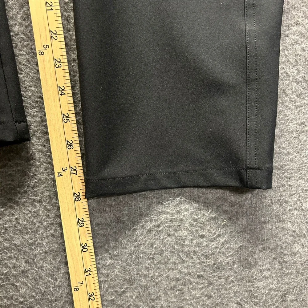 Greg Norman Mens Black Performance‎ Golf Pants Stretch 5-Pocket 38x30 Flat Front